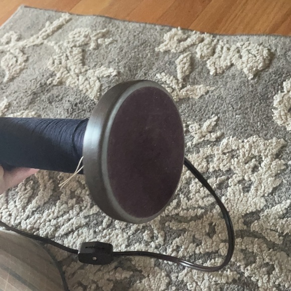 v i n t a g e ::  farmhouse primitive mcm style
 bobbin light lamp - Picture 3 of 3